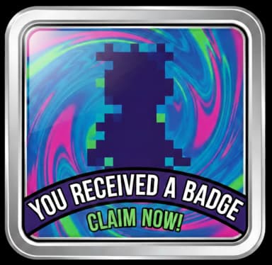 Claim badge artwork